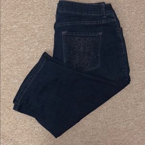 Medium/Dark Blue Jean Capri
